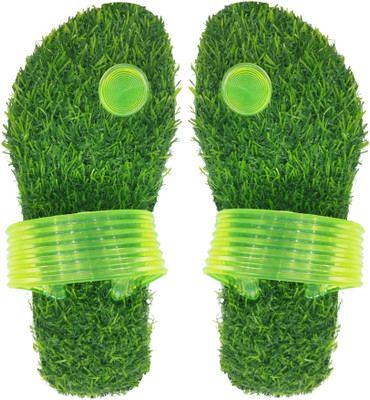 AARADHAYA Women Slides(Green , 8)