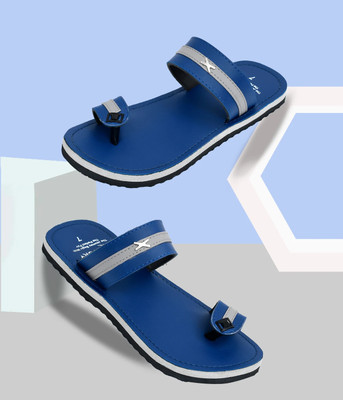fitory Men Flip Flops(Blue , 7)
