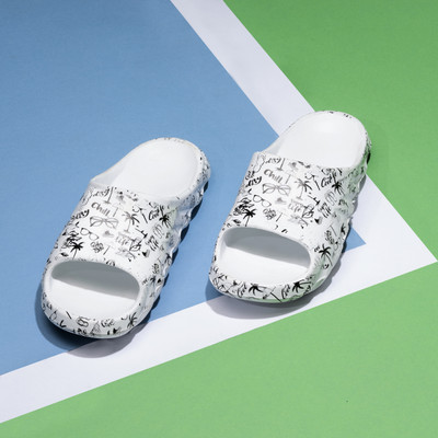 Joggesko Men Slides(White , 10)