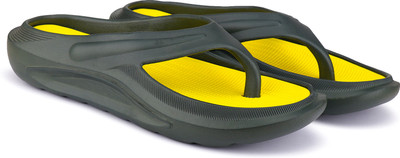 SHOEFLY Men Extra Soft Ortho Care Orthopaedic Diabetic Comfortable Flip-Flop Slides For Men Slippers(Yellow, Olive , 6)