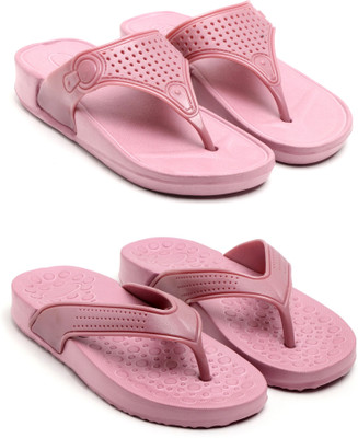 TAFFRAL Women Flip Flops(Multicolor , 7)