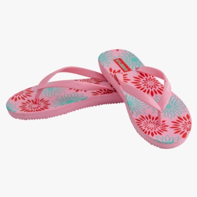 Sunny Footwear Women Flip Flops(Pink , 8)