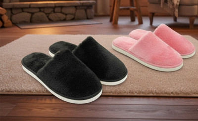 Ambit Men Slippers(Black, Pink , 6)