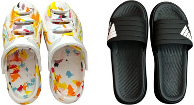 BLIBBERS Men Slides(Black , 6)