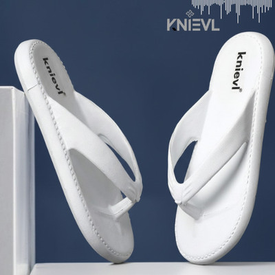 KNIEVL Men Slippers(White , 7)