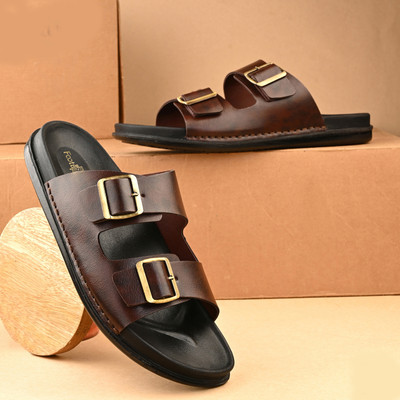 Footup Men Super Soft|Orthopedic|Comfortable|Lightweight|Diabetic Flip Flops(Brown , 6)