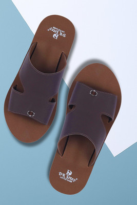 DR STTEP Men Orthopedic Slippers for Men Comfort Fit Soft Cushion Lightweight Slippers(Brown , 9)