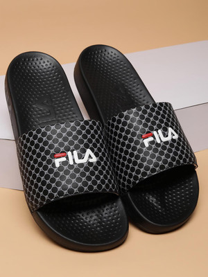 FILA Men Slides(Black , 8)