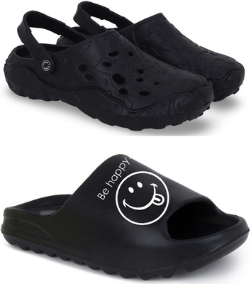 Kapani Fashion Men Clogs(Black, Black , 10)