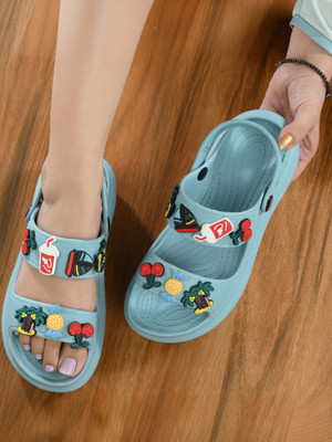 Layasa Women Slippers(Blue , 6)