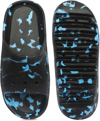 Ambit Men Slides(Black, Blue , 9)