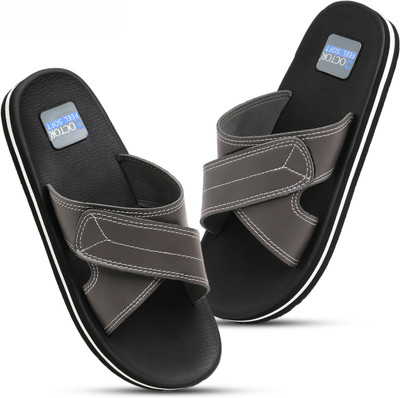 DOCTOR FEEL SOFT Men Flip Flops(Black , 10)