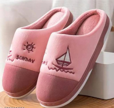 WOLVESDEN Women Flip Flops(Pink , 6)