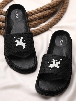 CANTABIL Men Slides(Black , 7)
