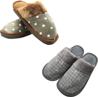 Mahi Enterprises Men Flip Flops(Olive, Grey , 9)