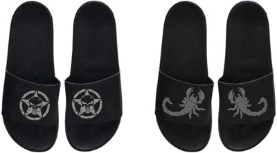 nvisan Men Slides(Grey, Grey , 7)
