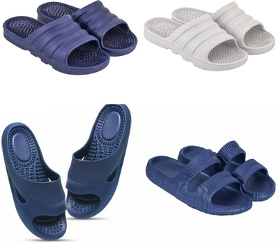 Feel alive Men Slippers(Multicolor , 8)