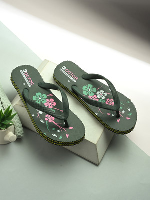 Doctor Health Super Soft Women Men's Orthopedic Slippers | Soft Cushion, Lightweight, Doctor Recommended Design Slippers(Olive , 7)