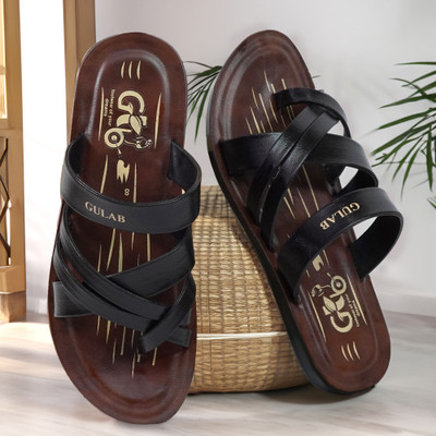 GLB Men Sandals(Brown , 9)