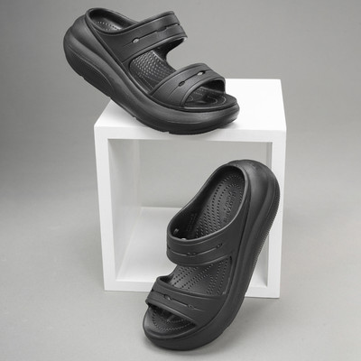 RED TAPE Women Slides(Black , 6)