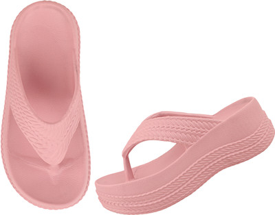 Vokline Women Slippers(Pink , 8)