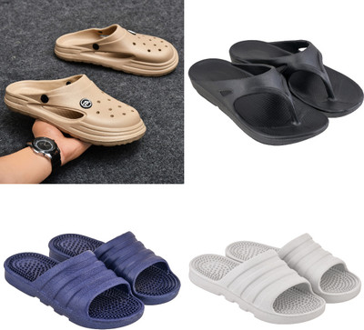 house of common Men Slides(Multicolor , 8)