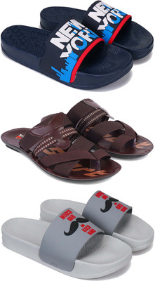 Pennen Men Slides(Grey , 8)
