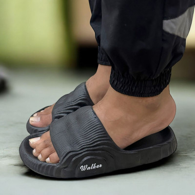 TRZ Men Slides(Black , 8)