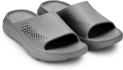 Hoppa Men Flip Flops(Grey , 8)