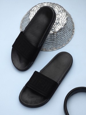 Pampy Angel Men Slides(Black , 10)