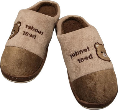 PRACHILUS Men Flip Flops(Beige, Brown , 7)