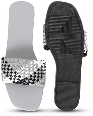 CLOSKO Women Slides(Grey , 8)