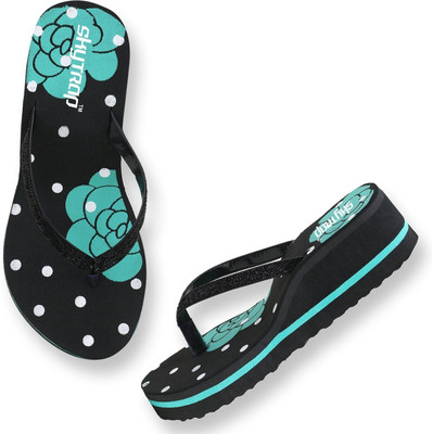 HOC Women Slippers(Green , 6)