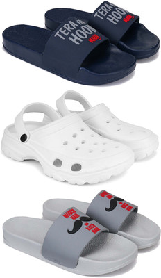 Pennen Men Slides(Grey , 8)