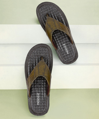 PROVOGUE Men PR20030 Lightweight Comfort Extra Soft Summer Trendy Premium Stylish Sandal Slippers(Olive , 6)