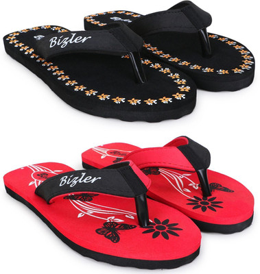 BIZLER Women Soft Ortho Slippers | Lightweight, Non-Slip & Stylish Daily Wear Slippers(Multicolor , 4)