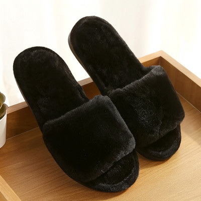 WOLVESDEN Women Flip Flops(Black , 8)