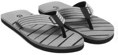 house of common Men Flip Flops(Grey , 10)