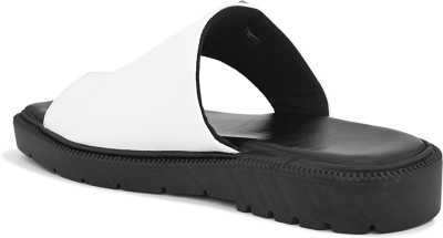 Real Bliss Men Slippers(White , 9)