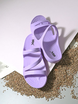 HRX by Hrithik Roshan Women Ultra-Lightweight & Flexible EVA Slip-On for All-Day Comfort Slides(Purple , 8)