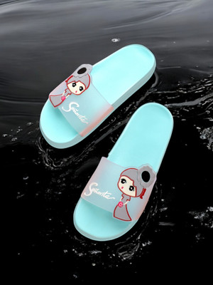 KAPYANSH Women Women Classic, Lightweight, Ultra cushion, Trendy Flipflops, Slipper, Slides Slides(Blue , 7)