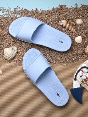 HRX by Hrithik Roshan Women Ultra-Lightweight & Flexible EVA Slip-On for All-Day Comfort Flip Flops(Blue , 8)