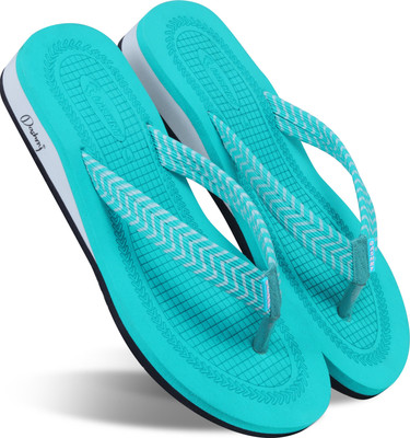 DASHNY Women EXTRA SOFT HEEL Ortho Care Orthopaedic Comfort Slippers For Women & Girls Flip Flops(Blue , 6)