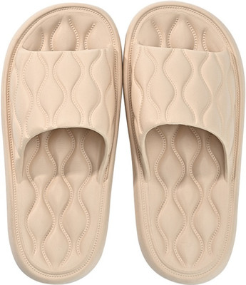 AlexVyan Men Slides(Beige , 8)