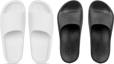 Knot n Lace Men Slides(White , 7)