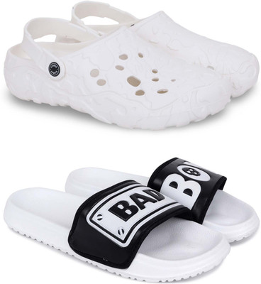 Pampy Angel Men Clogs(White, White , 7)