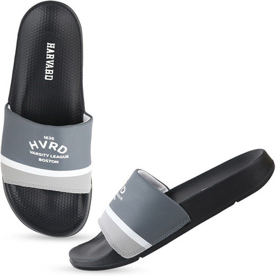 HARVARD Men Slides(Grey , 8)