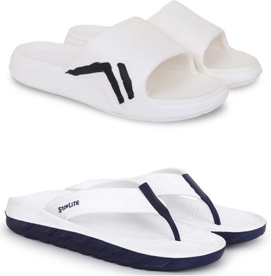 Pampy Angel Men Slippers(White , 9)