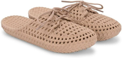 LNT FASHION Women Slippers(Beige , 9)