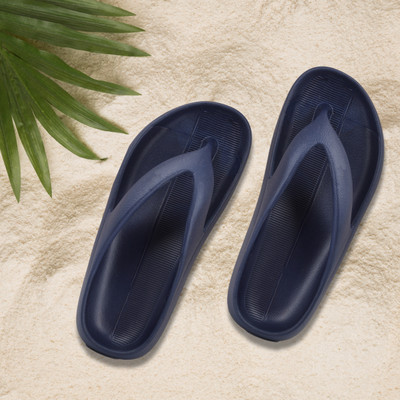 nalain walk Men Flip Flops(Navy , 8)